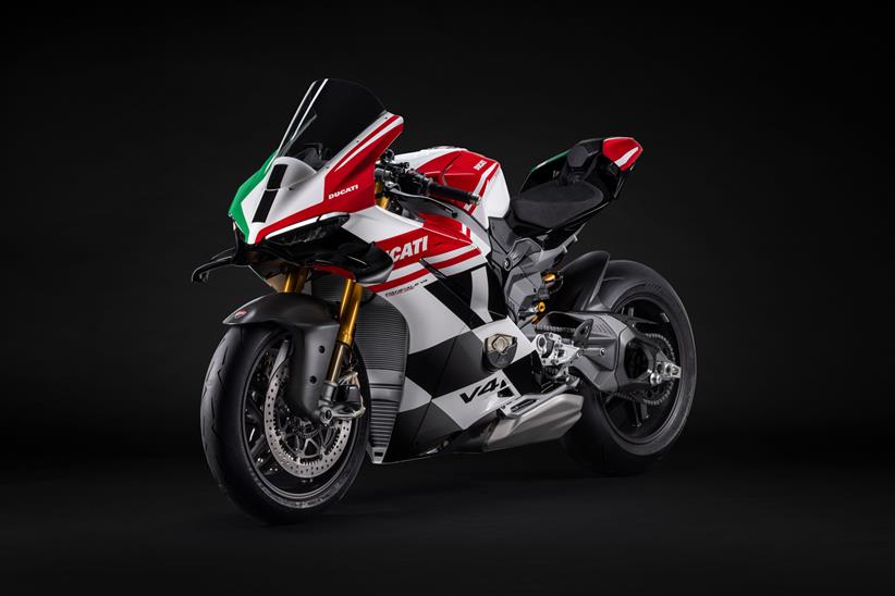 Ducati Panigale V4 Tricolore front three quarters