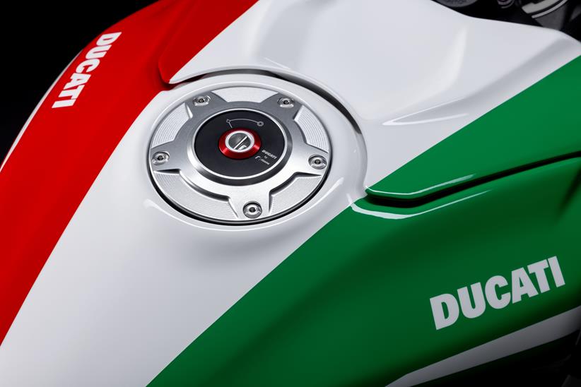 Ducati Panigale V4 Tricolore fuel cap