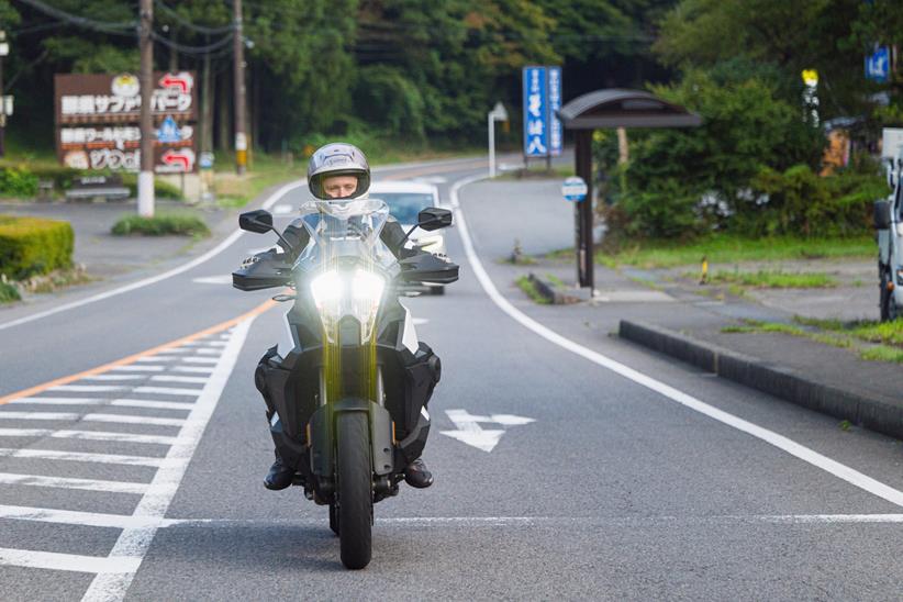 KTM 1290 Super Adventure S with prototype radar installed