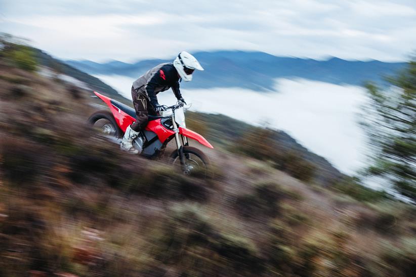 Stark Varg EX ridden off-road on moorland