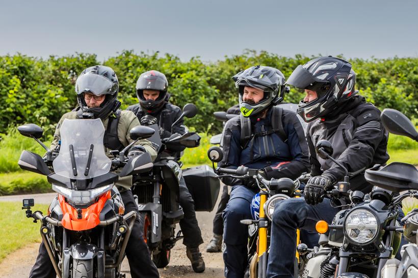 A group ride with Cardo Packtalk Pro intercoms