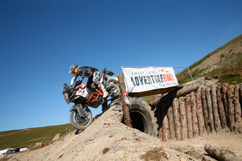 KTM 1290 Super Adventure R ridden off-road at Sweet Lamb