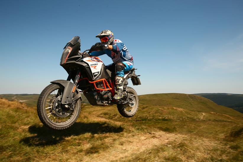 KTM 1290 Super Adventure R ridden off-road at Sweet Lamb