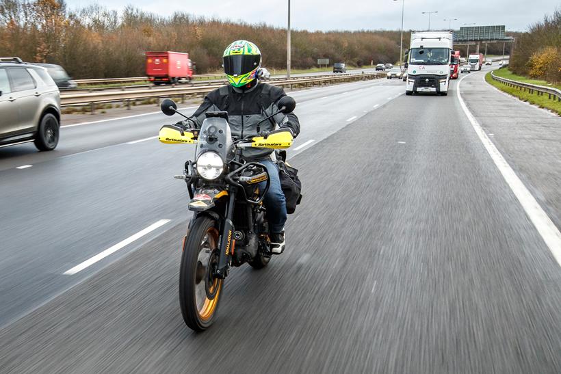 Royal Enfield Himalayan 450 motorway riding