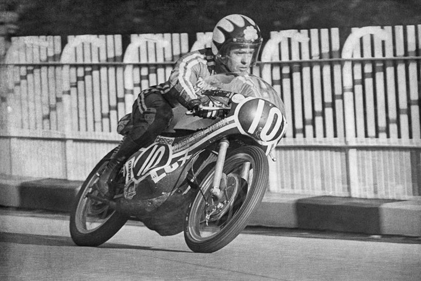 Tommy Robb cornering during racing