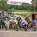 Riders lined up on the start line of Shelsley Walsh hill climb