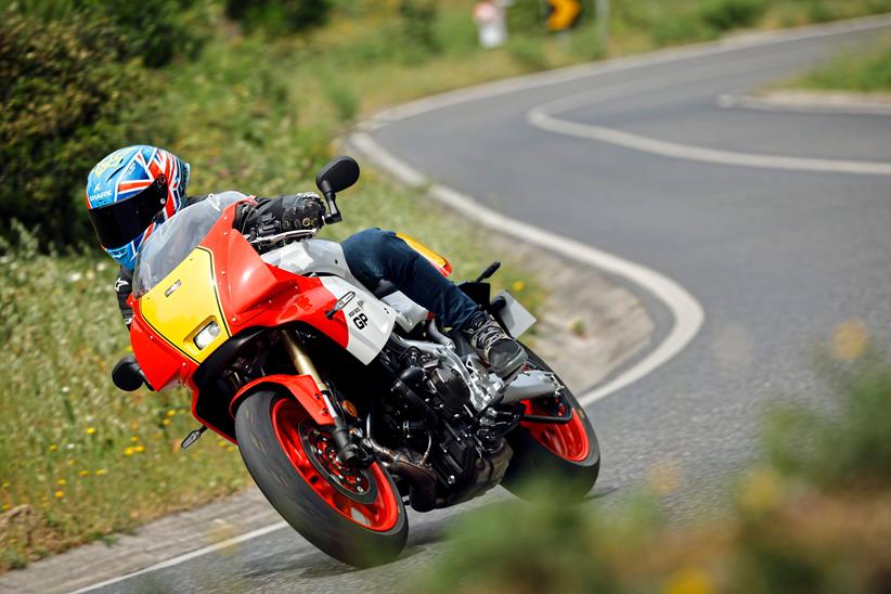 XSR900GP, being ridden by Carl Stevens