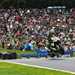 Charlie Nesbitt jumps the Mountain on his way to the podium at Cadwell Park.