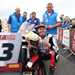 Billy McConnell and the C&L Fairburn Properties/Look Forward Racing Honda team celebrate a podium at Thruxton.