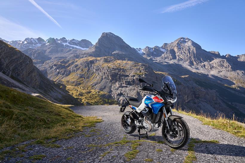 Moto Guzzi Stelvio Duecento Tributo parked up