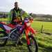 Police off-road motorcyclist with Honda CRF300L