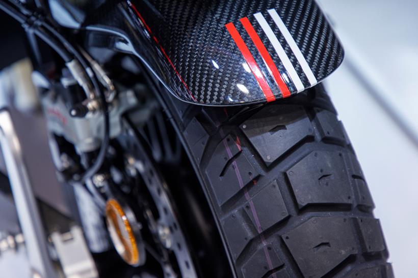 High speed front Anlas tyre used on the Bimota Tera