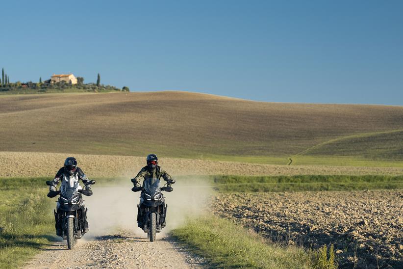 Morbidelli T1002V and Morbidelli T1002V side-by-side on gravel road