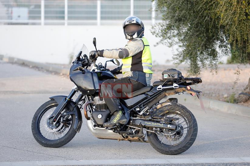 Royal Enfield Himalayan 650 test bike side view