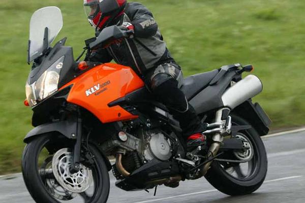 Kawasaki KLV1000 motorcycle review - Riding