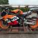 2005 Honda CBR1000RR Fireblade in its storage crate