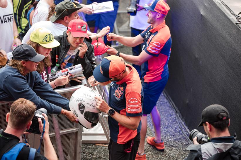 KTM MotoGP riders greet the crowds