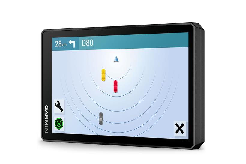 Garmin sat nav with radar map