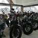 Motorcycles inside The Potteries dealership