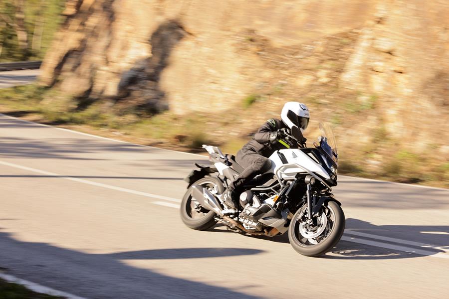 2025-on Honda NC750X touring in the canyon