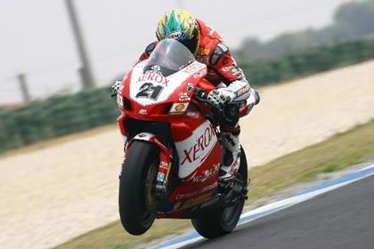 Bayliss, seen here testing at Phillip Island, will retain No.21