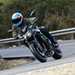 2025-on Kawasaki Z900 leaning into a right hand bend