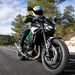 2025-on Kawasaki Z900 riding towards the camera