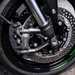 2025-on Kawasaki Z900 detailed shot of brakes