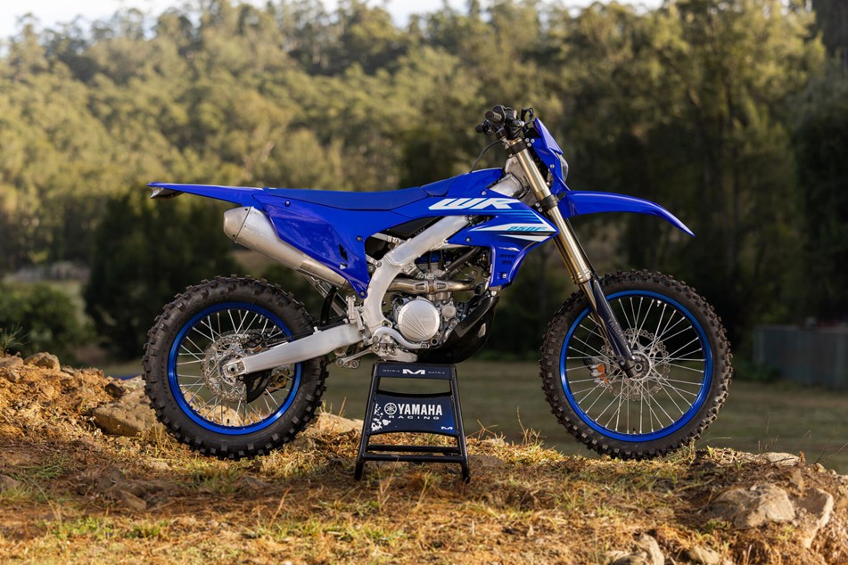 Image showcasing 2025 Yamaha WR250F gets chassis, power and suspension tweaks
