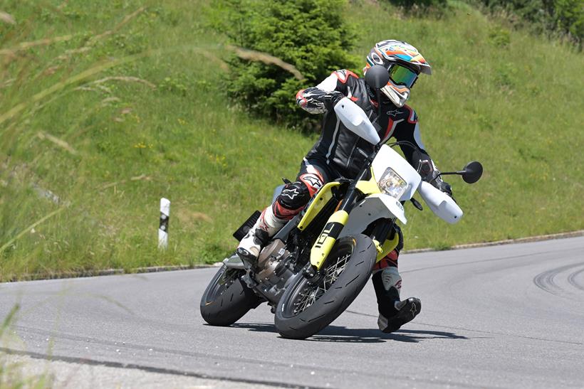 Continental ContiAttack SM2 tyres fitted to a Husqvarna 701SM