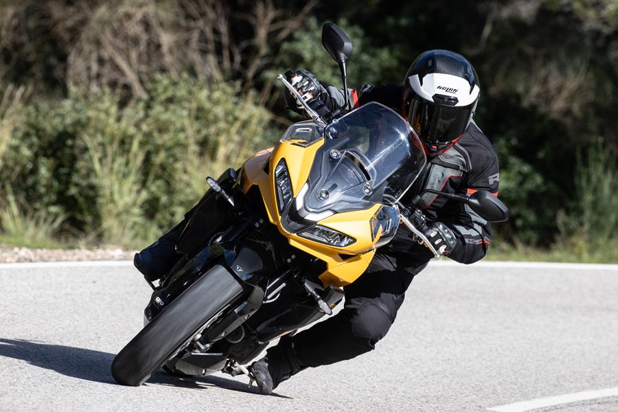 2025-on Triumph Tiger Sport 800 peg down cornering