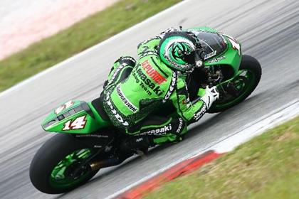 Randy De Puniet posted the third fastest time in Sepang today 