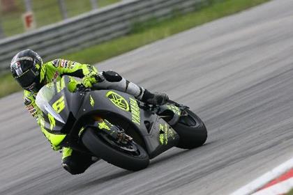 Rossi has broken the 990 lap record in the first morning of testing at Qatar