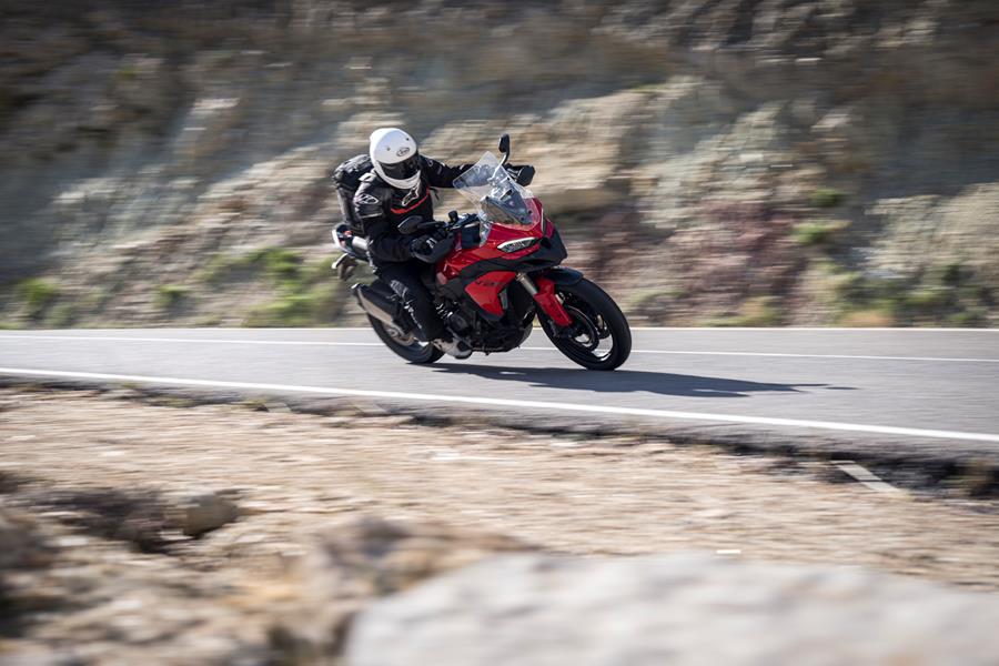 2025-on Ducati Multistrada V2 S riding through the mountains