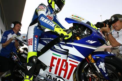 Rossi topped the timesheets overall on Thursday