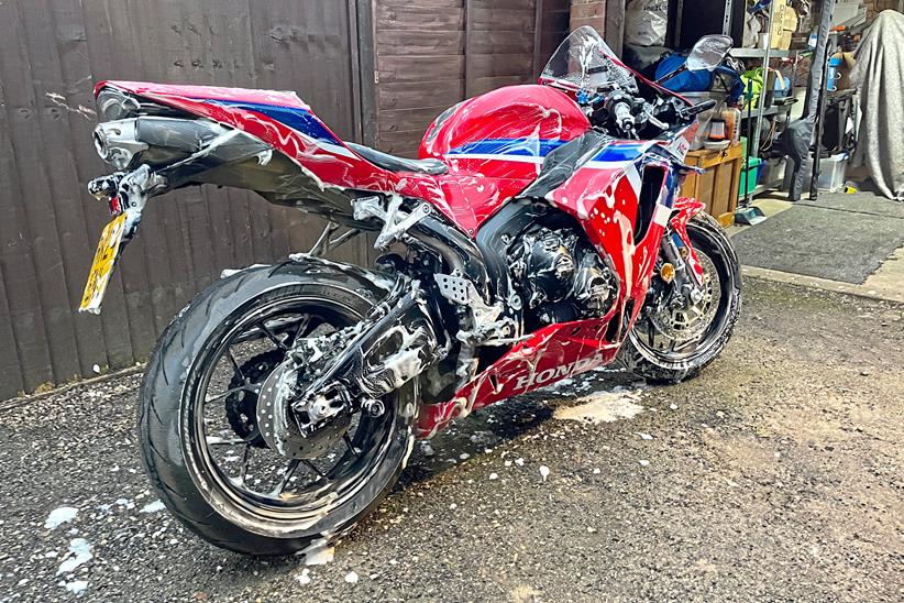 Honda CBR600RR getting a scrub