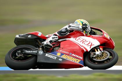 Troy Bayliss tops the timesheets on day one