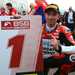 Glenn Irwin celebrates a race victory