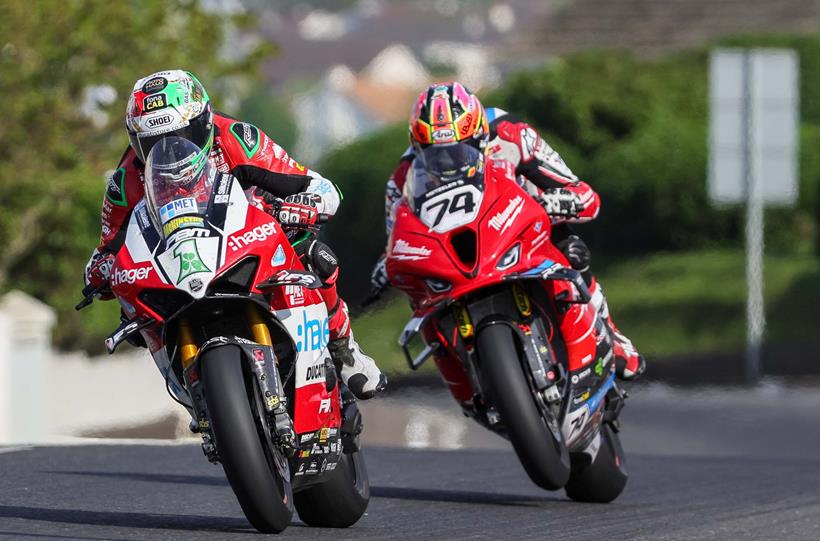 Glenn Irwin riding at the 2024 North West 200