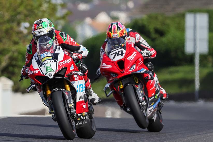 Glenn Irwin riding at the 2024 North West 200