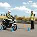 Honda CBF125 rider under instruction