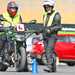 Motorcyclist being trained