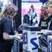 Buying a helmet at the Devitt Insurance MCN London Motorcycle Show