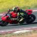 2025-on Ducati Panigale V2 S leaning into a left hand bend