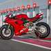 2025-on Ducati Panigale V2 S left hand shot of the bike on a paddock stand