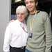 Ecclestone, seen here with Rossi in 2004, says the Fiat Yamaha rider would have been mad to leave MotoGP
