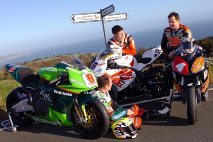 Ian Lougher, Guy Martin and John McGuinness check out the course (Pics: Pacemaker Press)