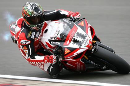 Corser broke the lap record twice this morning at Silverstone