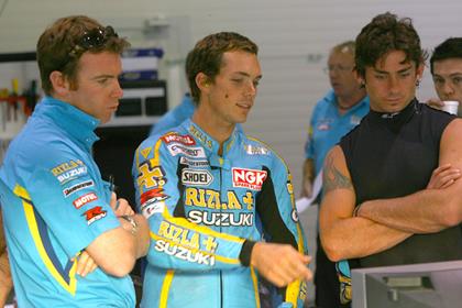 Denning (seen here with Hopkins and Vermeulen) believes Suzuki are close to a decision