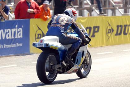 Star of the show was Mick Grant and the RG500 Heron Suzuki: Pic by Pacemaker Press